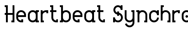 Heartbeat Synchronicity font preview